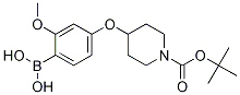 Structure of 4-(1-(tert-Butoxycarbonyl)piperidin-4-yloxy)-2-methoxyphenylboronic acid