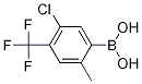 Structure of 5-Chloro-2-methyl-4-(trifluoromethyl)phenylboronic acid