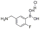 Structure of 5-(Aminomethyl)-2-fluorophenylboronic acid, HCl