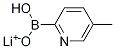Structure of 5-Methylpyridine-2-boronic acid, mono-lithium salt