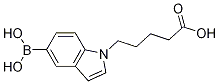 Structure of 1-(4-Carboxybutyl)indole-5-boronic acid
