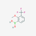 Structure of 2-METHOXY-3-TRIFLUOROMETHYL BORONIC ACID