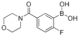 Structure of 2-FLUORO-5-(MORPHOLINE-4-CARBONYL)PHENYLBORONIC ACID