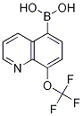 Structure of 8-(TRIFLUOROMETHOXY)QUINOLIN-5-YLBORONIC ACID