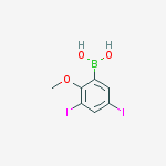 Structure of 3,5-DIIODO-2-METHOXYPHENYLBORONIC ACID
