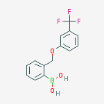 Structure of 2-[(3'-(TRIFLUOROMETHYL)PHENOXY)METHYL]PHENYLBORONIC ACID