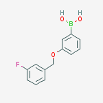 Structure of 3-(3'-FLUOROBENZYLOXY)PHENYLBORONIC ACID