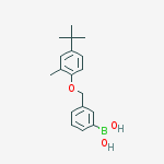 Structure of 3-[(4'-TERT-BUTYL-2'-METHYLPHENOXY)METHYL]PHENYLBORONIC ACID
