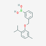 Structure of 3-[(2'-ISOPROPYL-5'-METHYLPHENOXY)METHYL]PHENYLBORONIC ACID