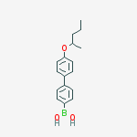 4-(4'-(2-PENTYLOXY)PHENYL)PHENYLBORONIC ACID结构式