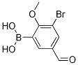 Structure of (3-BroMo-5-forMyl-2-Methoxyphenyl)boronic acid