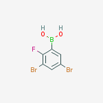 Structure of 3,5-DIBROMO-2-FLUOROPHENYLBORONIC ACID