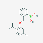 Structure of 2-[(2-ISOPROPYL-5-METHYLPHENOXY)METHYL]PHENYLBORONIC ACID