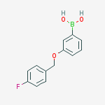 Structure of 3-(4'-FLUOROBENZYLOXY)PHENYLBORONIC ACID