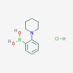 Structure of 2-(PIPERIDIN-1-YL)PHENYLBORONIC ACID HCL