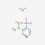 Structure of 4-(Trifluoromethyl)pyridine-3-boronic acid hydrate