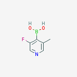 Structure of 3-FLUORO-5-METHYLPYRIDINE-4-BORONIC ACID
