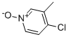 Structure of 4-chloro-3-methyl-1-oxido-pyridine