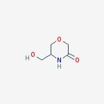 Structure of 5-HYDROXYMETHYL-MORPHOLIN-3-ONE