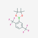 Structure of 2-[2,5-bis(trifluoromethyl)phenyl]-4,4,5,5-tetramethyl-1,3,2-dioxaborolane