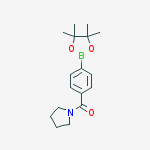 Structure of 4-(PYRROLIDINE-1-CARBONYL)PHENYLBORONIC ACID, PINACOL ESTER