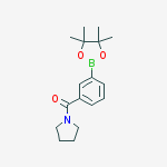 Structure of 3-(PYRROLIDINE-1-CARBONYL)PHENYLBORONIC ACID, PINACOL ESTER