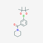 Structure of 3-(PIPERIDINE-1-CARBONYL)PHENYLBORONIC ACID, PINACOL ESTER