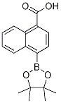 4-(4,4,5,5-Tetramethyl-1,3,2-dioxaborolan-2-yl)-1-naphthoic acid结构式