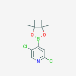 Structure of 2,5-Dichloro-4-(4,4,5,5-tetramethyl-1,3,2-dioxaborolan-2-yl)pyridine