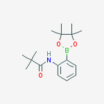 Structure of 2,2-dimethyl-N-[2-(4,4,5,5-tetramethyl-1,3,2-dioxaborolan-2-yl)phenyl]propanamide