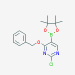 Structure of 4-(Benzyloxy)-2-chloro-5-(4,4,5,5-tetramethyl-1,3,2-dioxaborolan-2-yl)pyrimidine