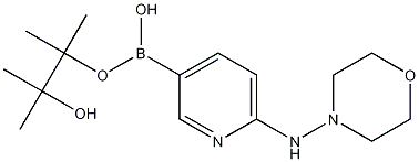 Structure of N-[5-(4,4,5,5-tetramethyl-1,3,2-dioxaborolan-2-yl)pyridin-2-yl]morpholin-4-amine