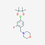 Structure of 3-FLUORO-4-(N-MORPHOLINOMETHYL)PHENYLBORONIC ACID, PINACOL ESTER