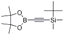 Structure of tert-butyl-dimethyl-[2-(4,4,5,5-tetramethyl-1,3,2-dioxaborolan-2-yl)ethynyl]silane