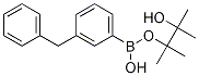 2-(3-benzylphenyl)-4,4,5,5-tetramethyl-1,3,2-dioxaborolane结构式