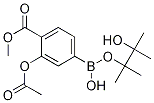 Structure of 3-Acetoxy-4-methoxycarbonylphenylboronic acid, pinacol ester