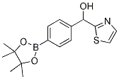 Structure of 4-(4,4,5,5-TETRAMETHYL-1,3,2-DIOXABOROLAN-2-YL)-ALPHA-(2-THIAZOLYL)BENZYL ALCOHOL