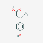 Structure of 3-cyclopropyl-3-(4-hydroxyphenyl)propanoic acid