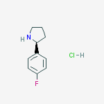 Structure of (S)-2-(4-FLUOROPHENYL)PYRROLIDINE HYDROCHLORIDE