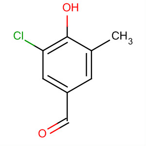 Structure of Benzaldehyde, 3-chloro-4-hydroxy-5-methyl-
