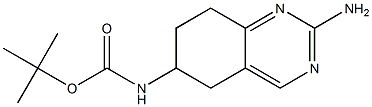 (2-AMino-5,6,7,8-tetrahydro-quinazolin-6-yl)-carbaMic acid tert-butyl ester结构式