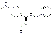 Structure of 4-METHYLAMINO-PIPERIDINE-1-CARBOXYLIC ACID BENZYL ESTER-HCL