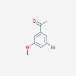 1-(3-BroMo-5-Methoxyphenyl)ethanone结构式