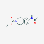 Structure of Ethyl 7-acetamido-1,2,4,5-tetrahydro-3H-3-benzazepine-3-carboxylate
