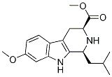 (1S,3S)-Methyl 1-isobutyl-7-Methoxy-2,3,4,9-tetrahydro-1H-pyrido[3,4-b]indole-3-carboxylate结构式