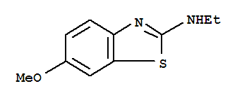 Structure of 2-BENZOTHIAZOLAMINE,N-ETHYL-6-METHOXY-
