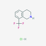 Structure of 8-(TRIFLUOROMETHYL)-1,2,3,4-TETRAHYDROISOQUINOLINE HYDROCHLORIDE