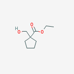Structure of Ethyl 1-(hydroxymethyl)cyclopentanecarboxylate