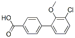 Structure of 4-(3-Chloro-2-methoxyphenyl)benzoic acid