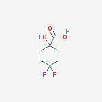 Structure of 4,4-difluoro-1-hydroxycyclohexane-1-carboxylic acid